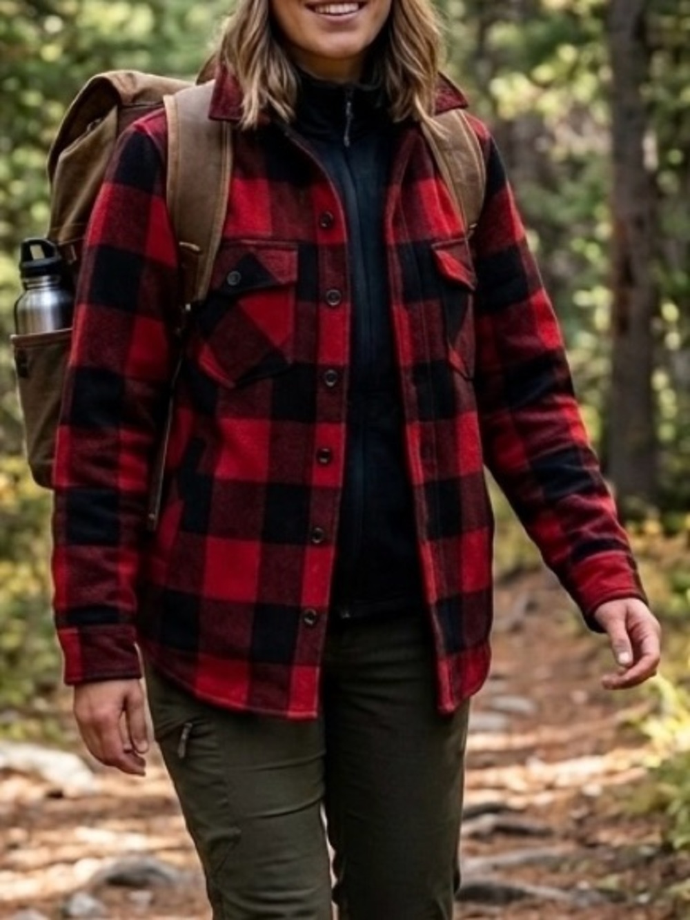 🐞Red & Black Plaid (Unisex) Jacket